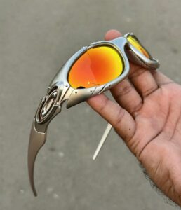 PLATE Sports Edition (Silver-Orange) UV- 400 Protection